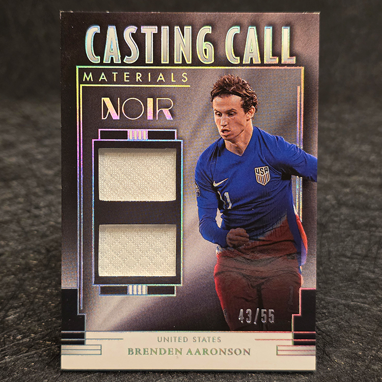 Panini Noir Soccer 2004/25 - Casting Call Materials - Brenden Aaronson, United States /55 #CC-BA