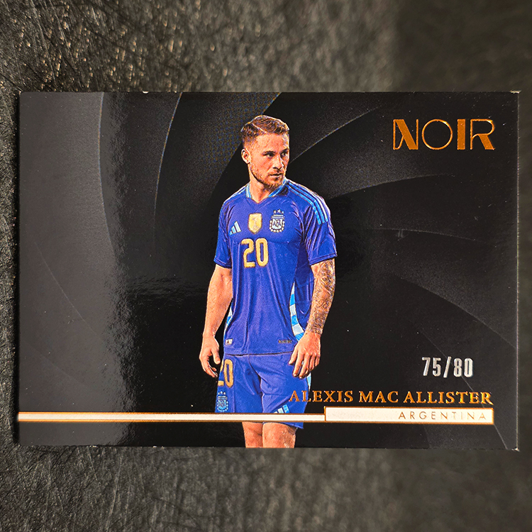 Panini Noir Soccer 2004/25 - Bronze - Alexis Mac Allister, Argentina /80 #149