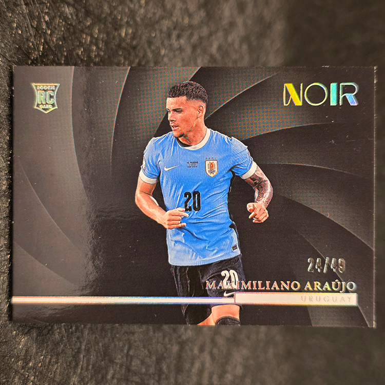 Panini Noir Soccer 2004/25 - Silver - Maximiliano Araujo, Uruguay /49 #119