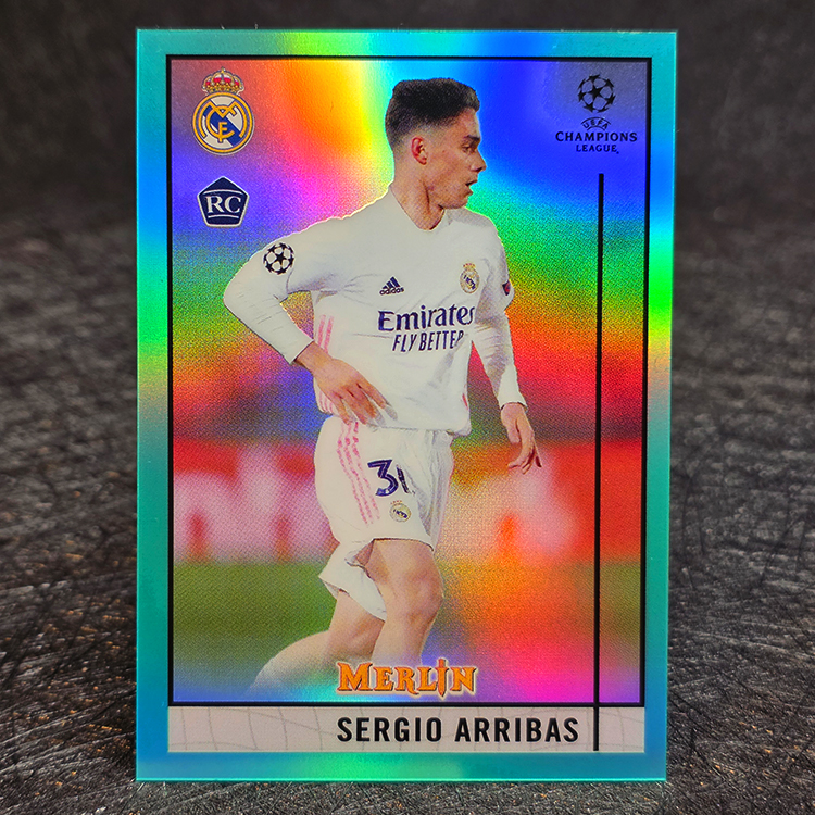 Topps Merlin UEFA 2020-21 - Aqua - Sergio Arribas, Real Madrid /199 #37
