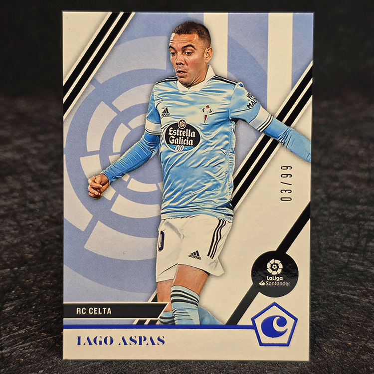 Panini Chronicles Soccer 2020-21 - La Liga, Blue - Iago Aspas, Celta Vigo /99 #12