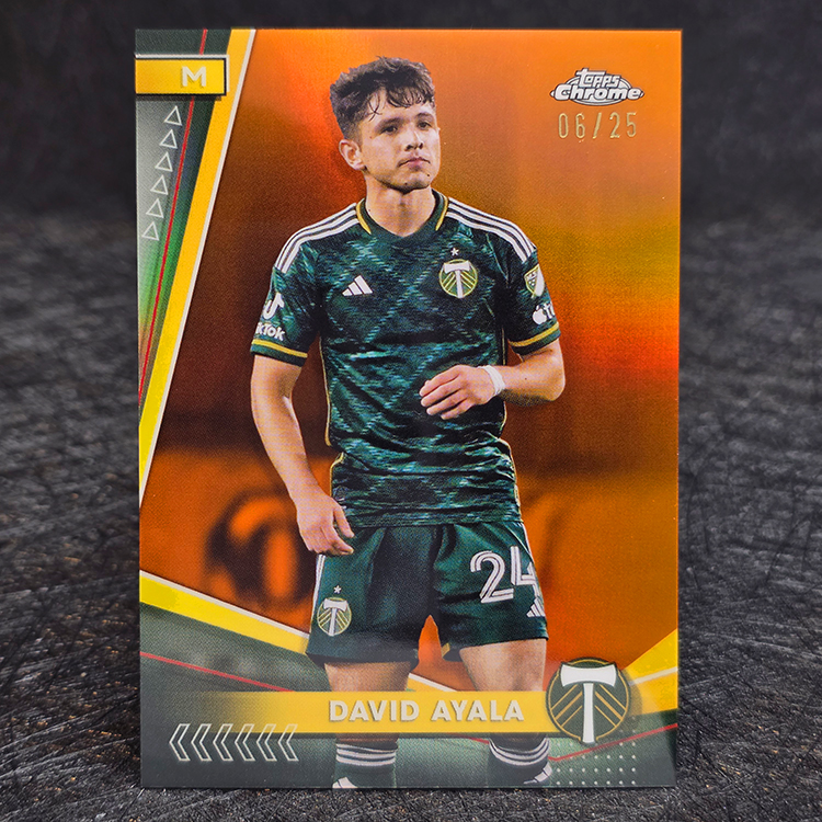 Topps Chrome MLS 2024 - Orange - David Ayala, Portland Timbers /25 #98