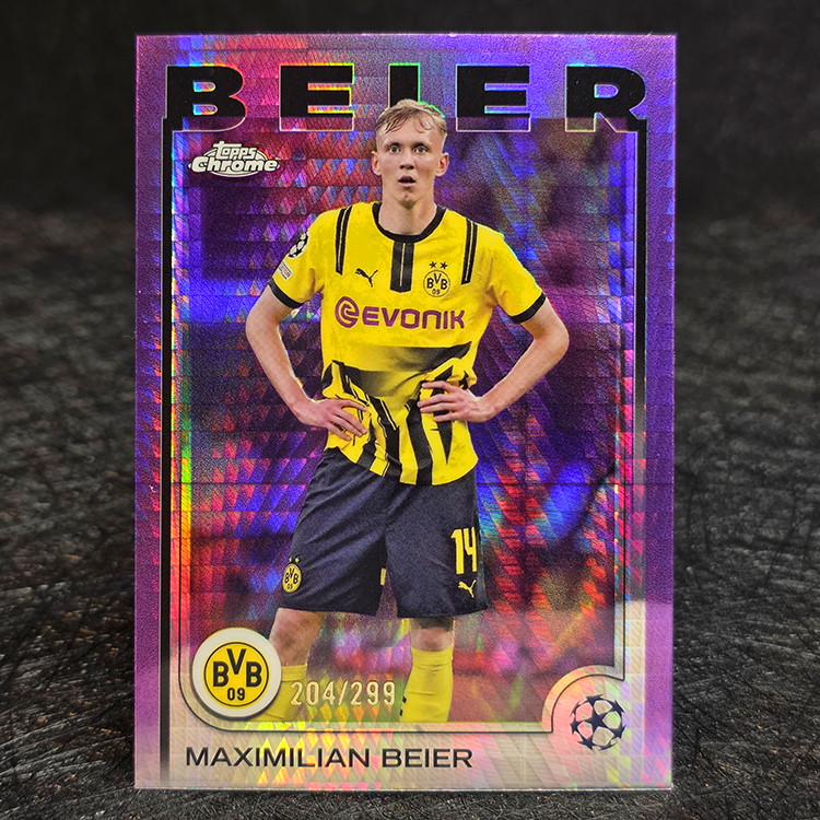 Topps Chrome UEFA 2024-25 - Purple - Maximilian Beier, Borussia Dortmund /299 #159