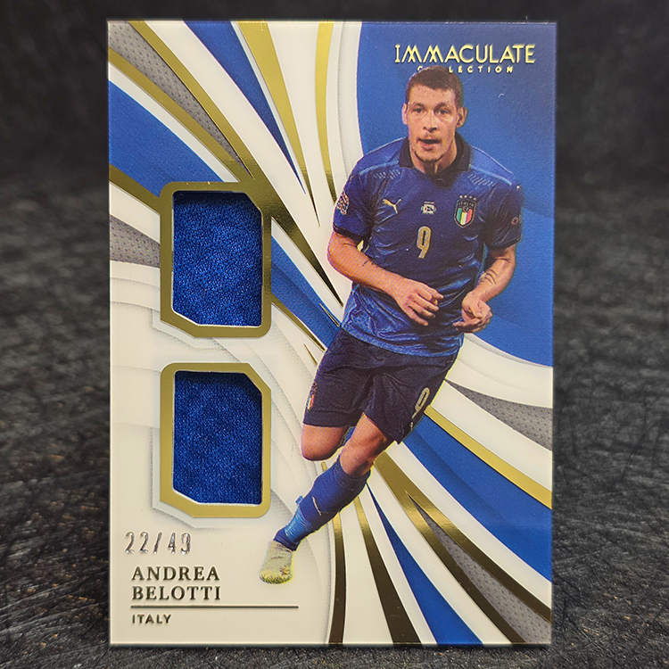 Panini Immaculate 2021 - Dual Patches - Andrea Belotti, Italy /49 #DP-AB