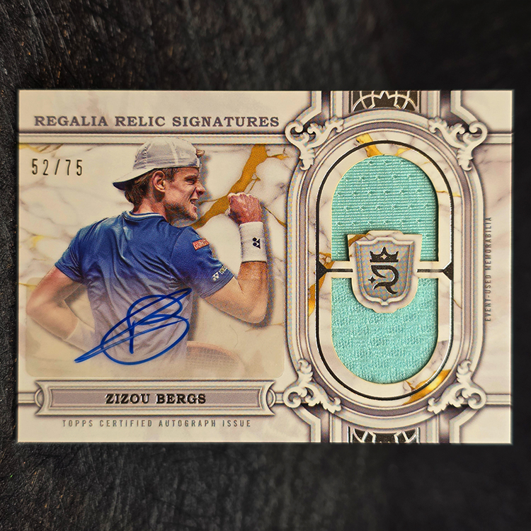 Topps Royalty 2024 - Regalia Relic Signatures - Zizou Bergs /75 #RRS-ZBS