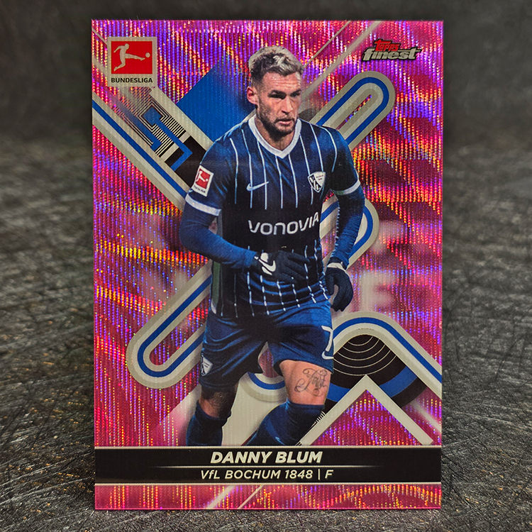 Topps Finest Bundesliga 2021-22 - Pink - Danny Blum, Bochum /300 #32