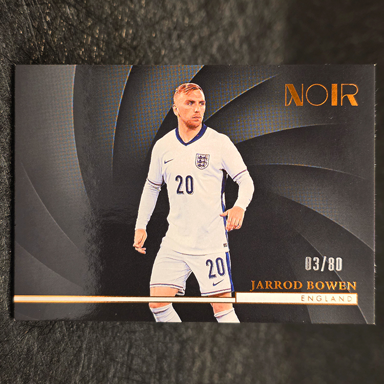 Panini Noir Soccer 2004/25 - Bronze - Jarrod Bowen, England /80 #172
