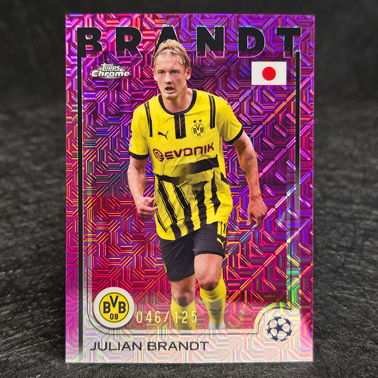Topps Chrome UEFA 2024-25 - Japanese Edition, Pink - Julian Brandt, Borussia Dortmund /125 #90