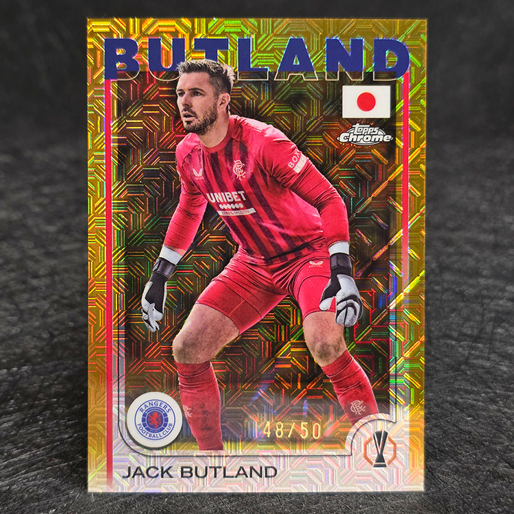 Topps Chrome UEFA 2024-25 - Japanese Edition, Gold - Jack Butland, Rangers /50 #13