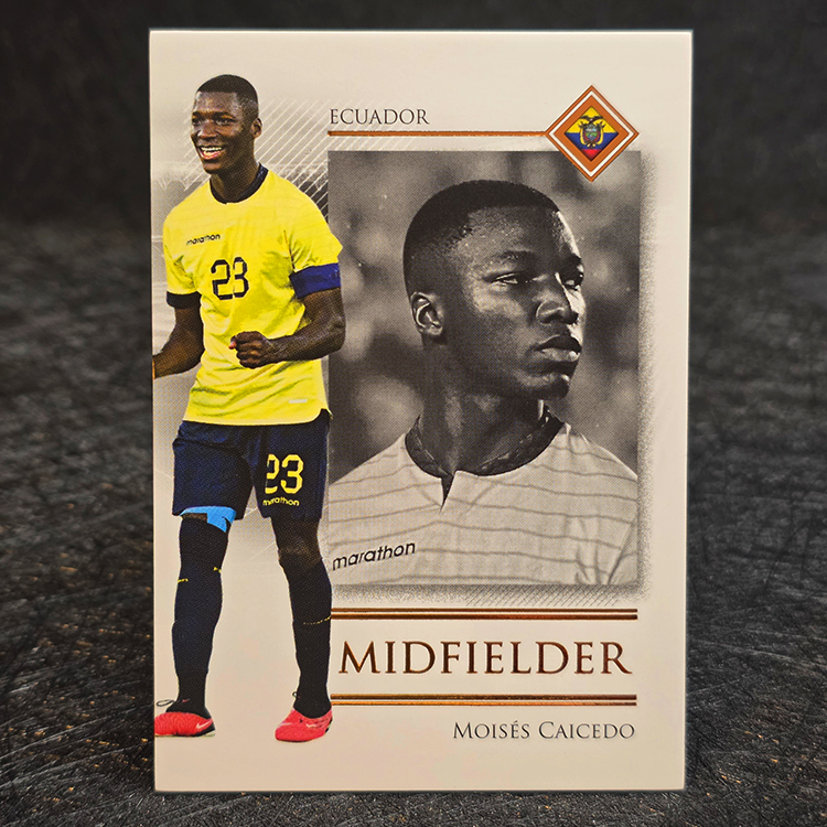 Futera Unique 2025 - Midfielder - Moises Caicedo, Ecuador /62 #033