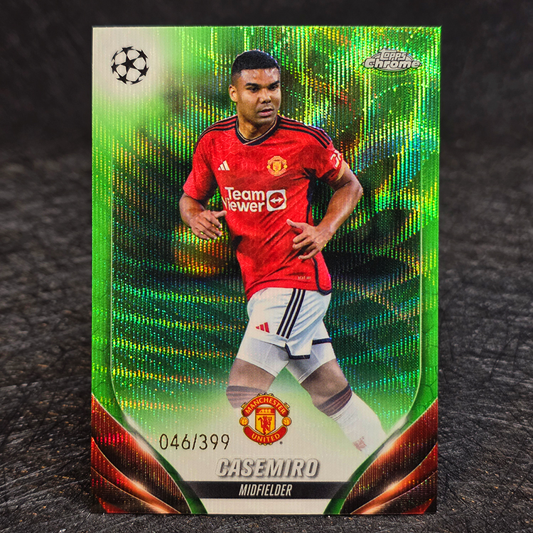 Topps Chrome UEFA 2023-24 - Green - Casemiro, Manchester United /399 #189