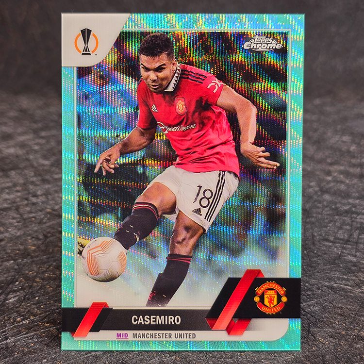 Topps Chrome UEFA 2022-23 - Aqua - Casemiro, Manchester United /199 #64