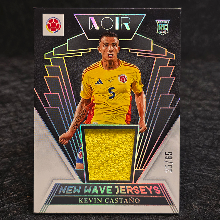 Panini Noir Soccer 2004/25 - New Wave Jerseys - Kevin Castano, Colombia /65 #NW-KC