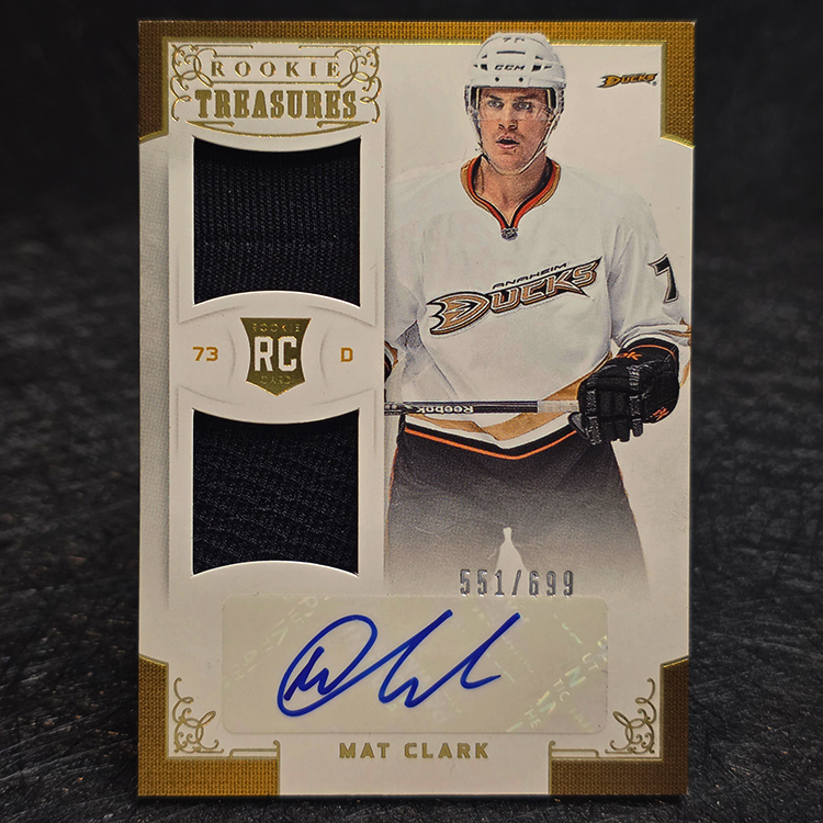 Panini Rookie Anthology 2012-13 - Rookie Treasures, Mat Clark, Anaheim Ducks /699 #101