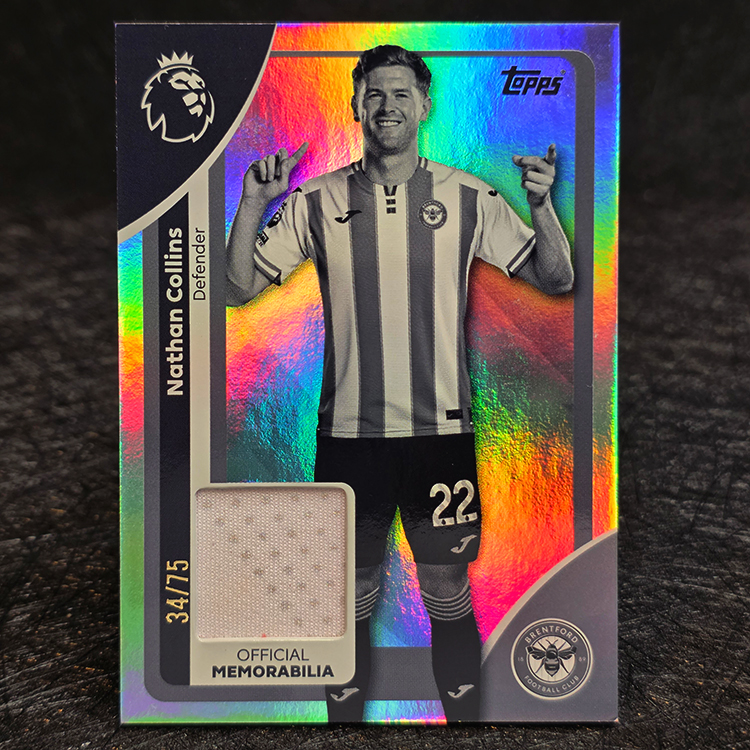 Topps Premier League 2025-26 - Black & White - Nathan Collins, Brentford #RE-NC
