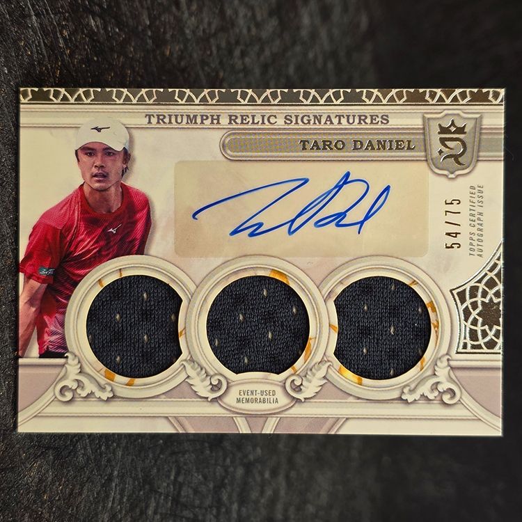 Topps Royalty 2024 - Triumph Relic Signatures - Taro Daniel /75 #TRS-TD
