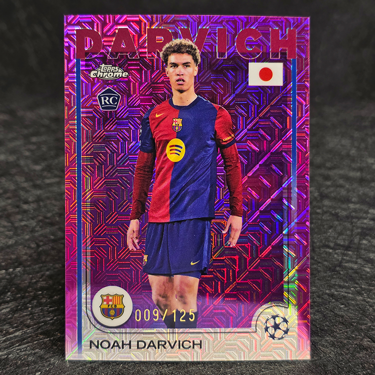 Topps Chrome UEFA 2024-25 - Japanese Edition, Pink - Noah Darvich, Barcelona /125 #148