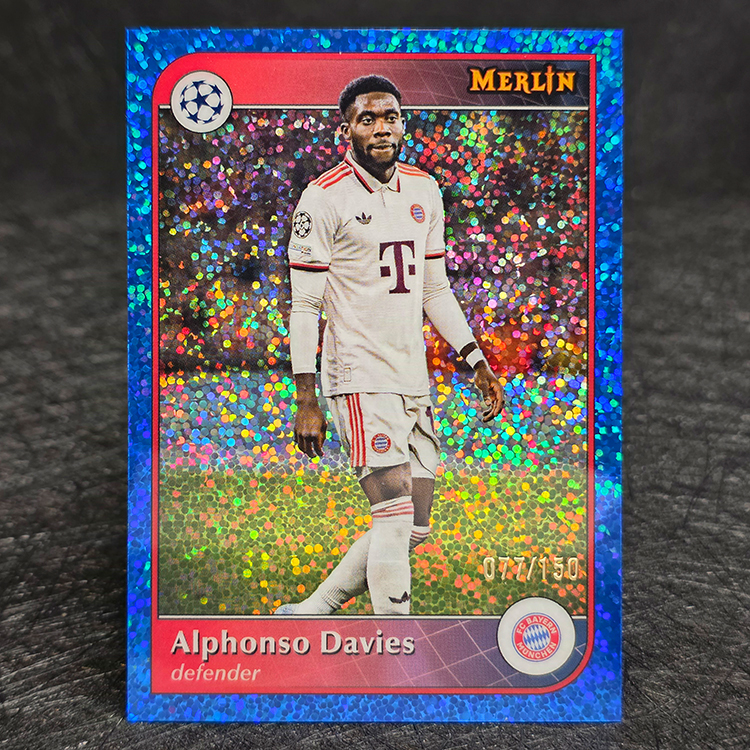Topps Merlin UEFA 2024-25 - Blue - Alphonso Davies, Bayern Munchen /150 #67