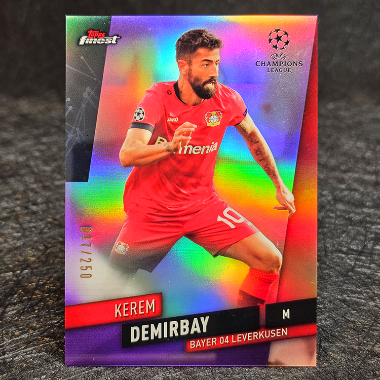 Topps Finest UCL 2019-20 - Purple - Kerem Demirbay, Bayer Leverkusen /250 #92