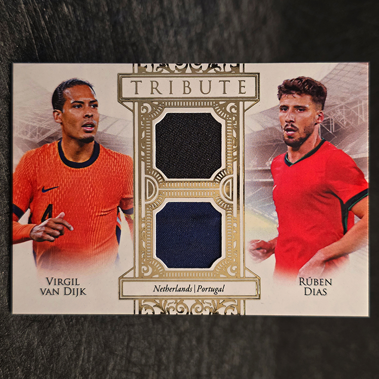 Futera Unique 2025 - Tribute - Virgil Van Dijk, Ruben Dias, Netherlands, Portugal /20 #TB06