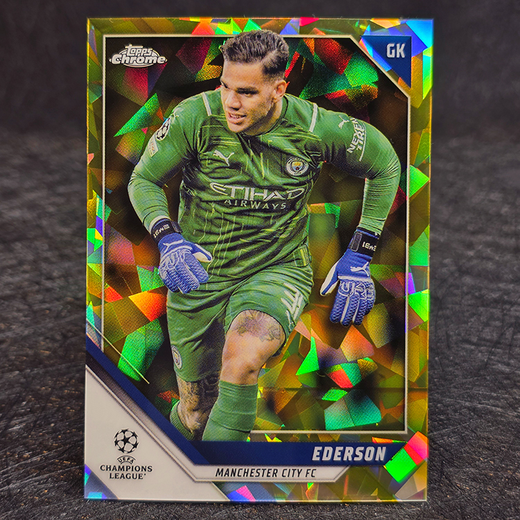 Topps Chrome UEFA 2021-22 - Neon Green - Ederson, Manchester City /99 #76
