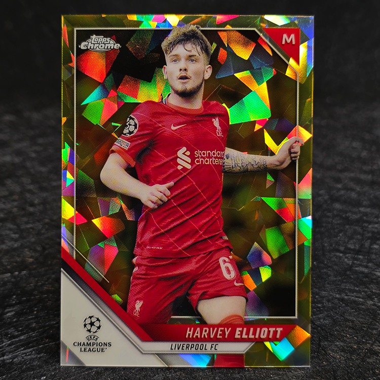 Topps Chrome UEFA 2021-22 - Gold - Harvey Elliott, Liverpool /99 #27