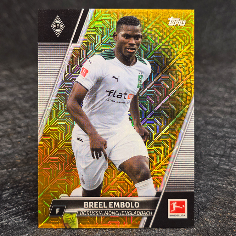Topps Bundesliga 2021-22 - Japanese Edition, Gold - Breel Embolo, Borussia Mönchengladbach /50 #78