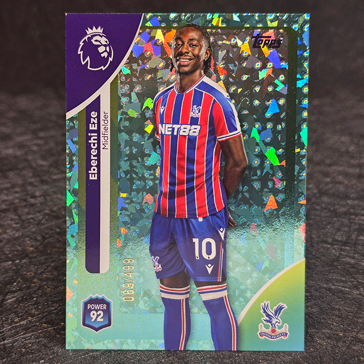 Topps Premier League 2025-26 - Aqua - Eberechi Eze, Crystal Palace /499 #120