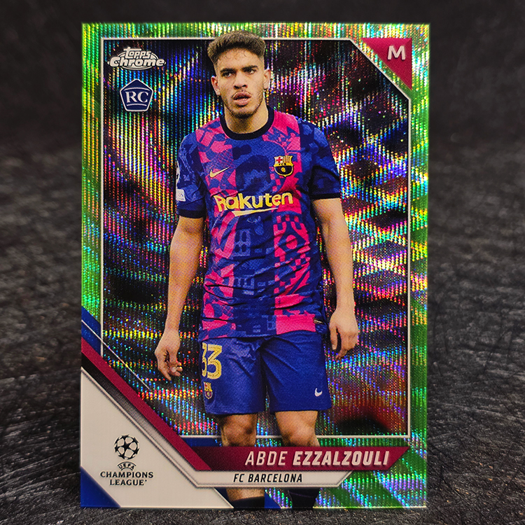 Topps Chrome UEFA 2021-22 - Green - Abde Ezzalzouli, Barcelona /99 #165