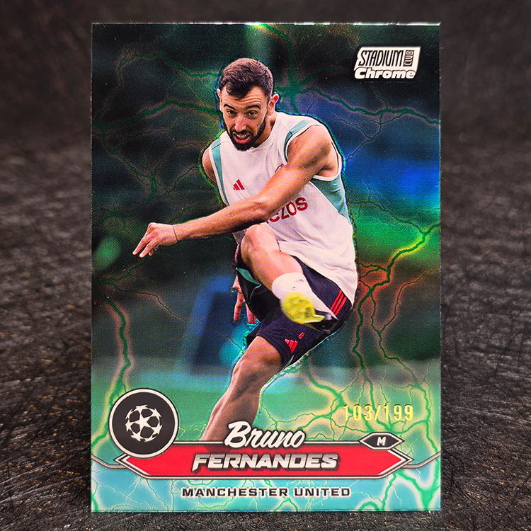 Topps Stadium Club Chrome 2023-24 - Aqua - Bruno Fernandes, Manchester United /199 #63
