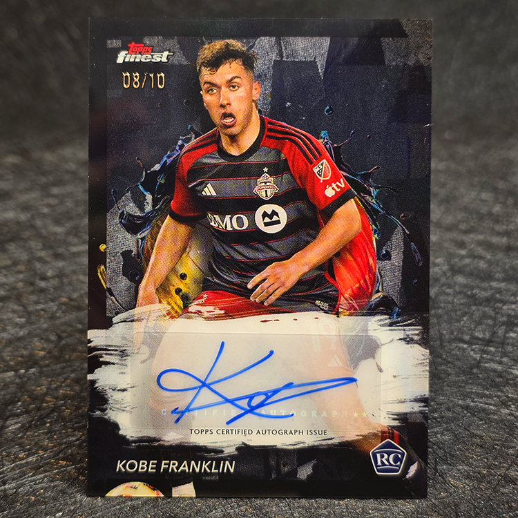 Topps Finest MLS 2024 - Autograph, Black - Kobe Franklin, Toronto /10 #BA-KB