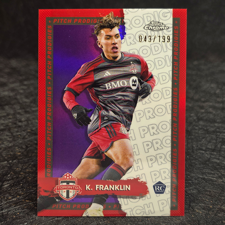 Topps Chrome MLS 2024 - Pitch Prodigies, Purple - Kobe Franklin, Toronto /199 #71