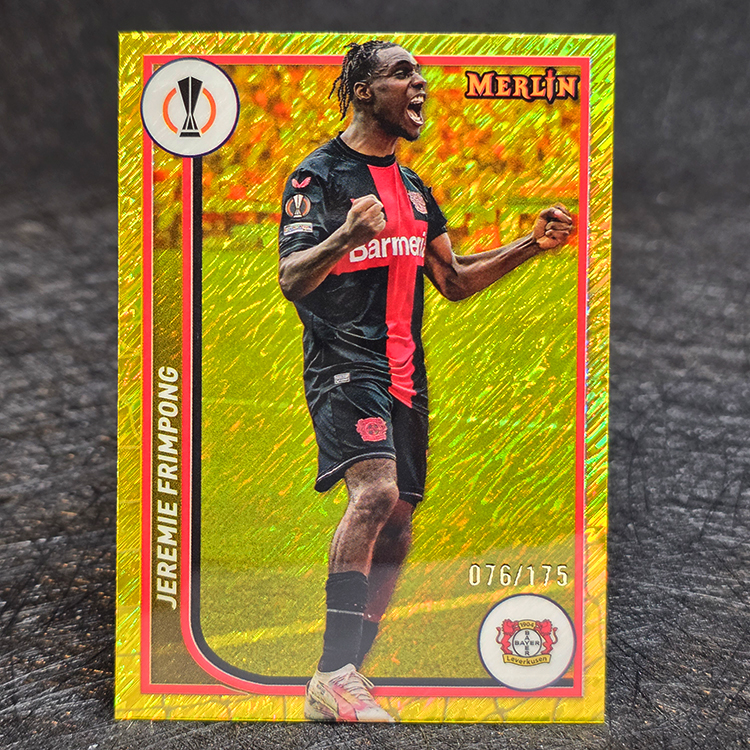 Topps Merlin UEFA 2023-24 - Yellow - Jeremie Frimpong, Bayer Leverkusen /175 #22