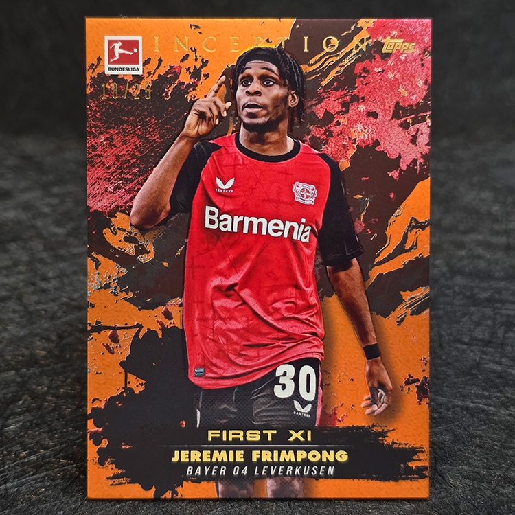 Topps Inception Bundesliga 2024-25 - First XI - Jeremie Frimpong, Bayer Leverkusen /25
