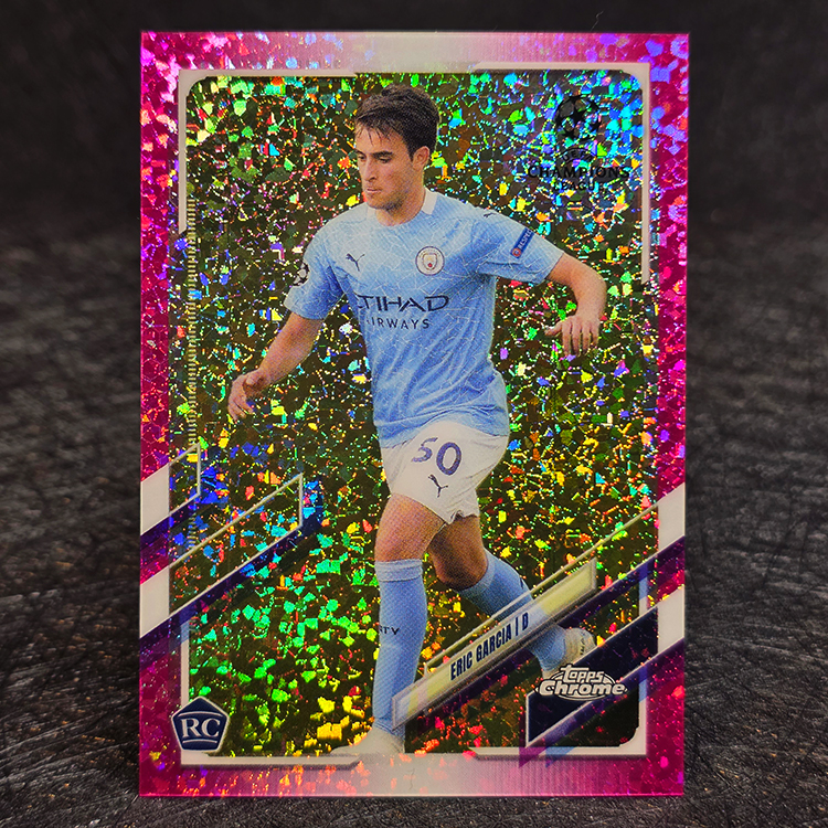 Topps Chrome UEFA 2020-21 - Pink Mini Diamond - Eric Garcia, Manchester City /175 #96