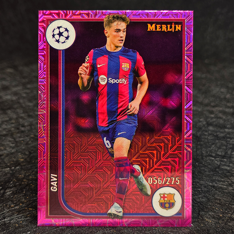 Topps Merlin UEFA 2023-24 - Pink - Gavi, Barcelona /275 #38