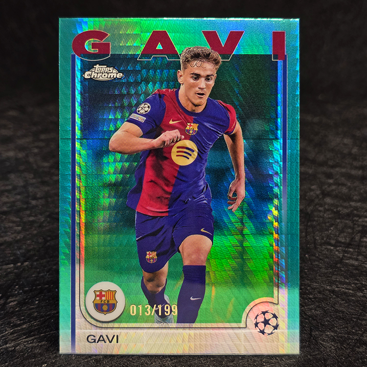 Topps Chrome UEFA 2024-25 - Aqua - Gavi, Barcelona /199 #6