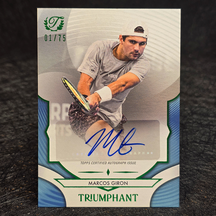 Topps Triumphant 2025 - Autograph, Green - Marcos Giron /75  #53-A