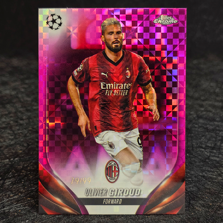 Topps Chrome UEFA 2023-24 - Purple - Olivier Giroud, AC Milan /99 #43