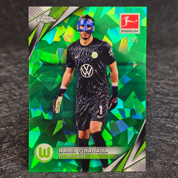 Topps Chrome Bundesliga 2024-25 - Green - Kamil Grabara, Wolfsburg /99 #96