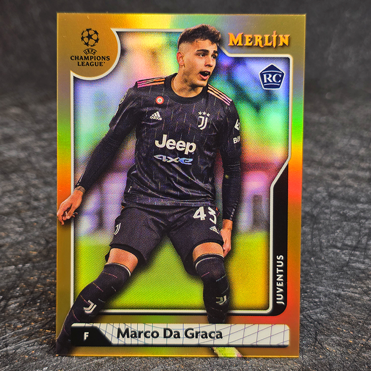 Topps Merlin UEFA 2021-22 - Gold - Marco Da Graca, Juventus /50 #83