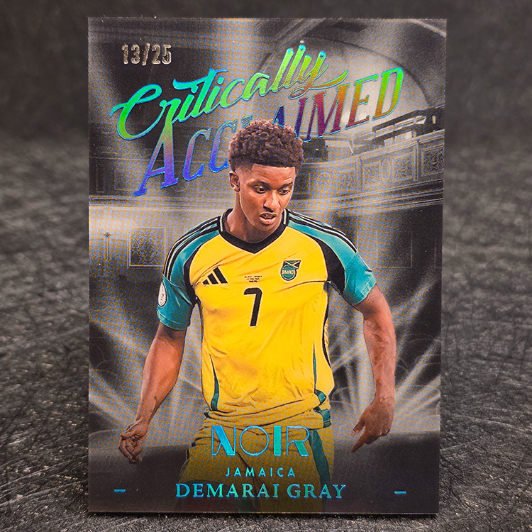 Panini Noir Soccer 2004/25 - Critically Acclaimed - Demarai Gray, Jamaica /25 #2