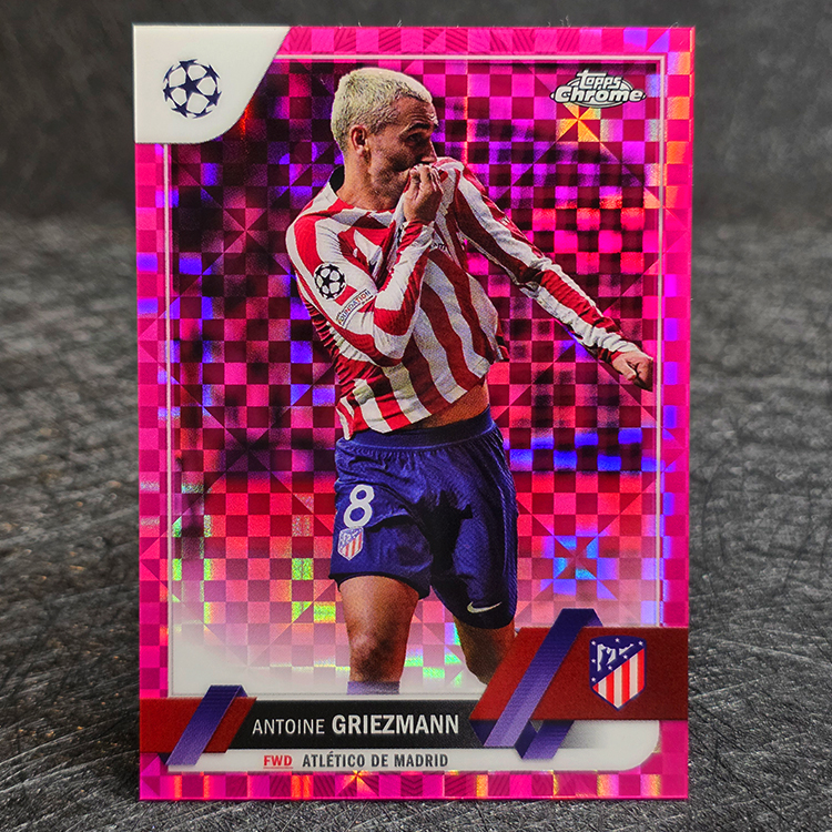Topps Chrome UEFA 2022-23 - Pink - Antoine Griezmann, Atletico Madrid /250 #65