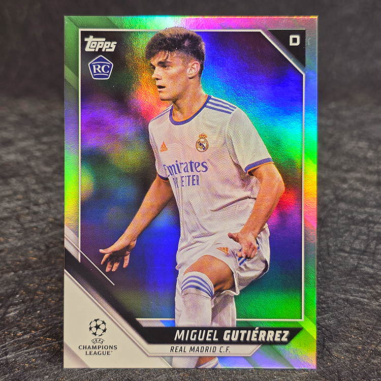 Topps Chrome UEFA 2021-22 - Green - Miguel Gutierez, Real Madrid /199 #166