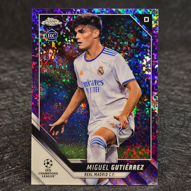Topps Chrome UEFA 2021-22 - Purple - Miguel Gutierez, Real Madrid /250 #137
