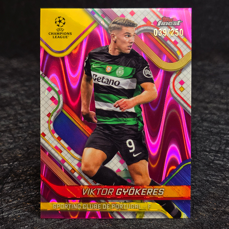 Topps Finest UEFA 2024-25 - Pink - Viktor Gyökeres, Sporting /250 #3
