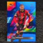 Topps Finest UEFA 2023-24 - Blue - Theo Hernandez, AC Milan /150 #132