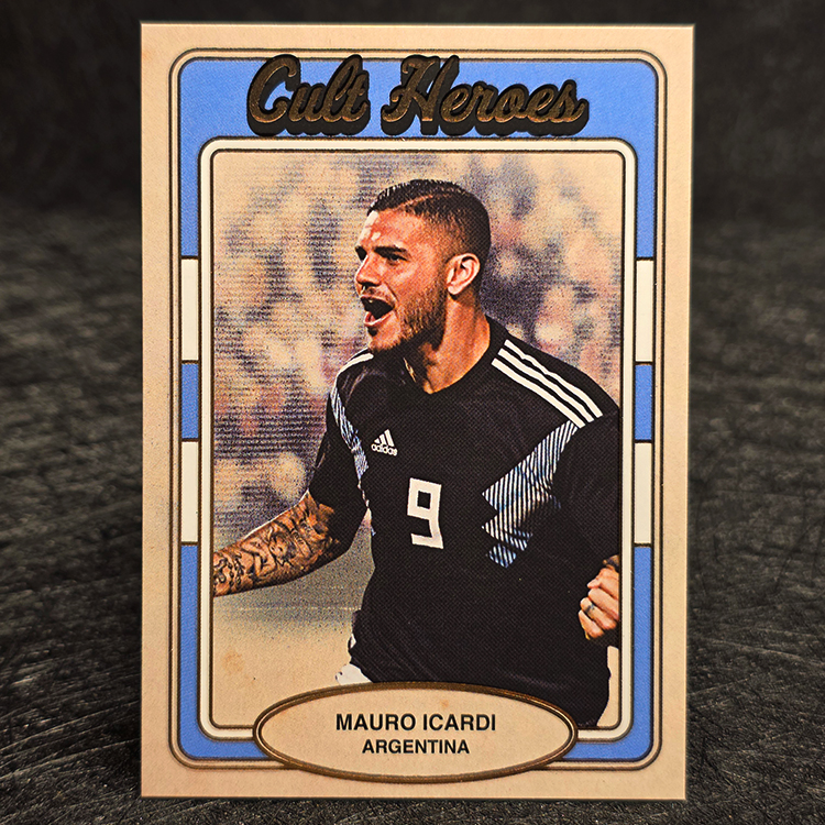 Futera Unique 2025 - Cult Heroes - Blue - Mauro Icardi, Argentina /18 #CH06