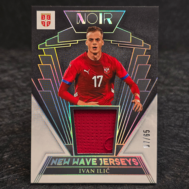 Panini Noir Soccer 2004/25 - New Wave Jerseys - Ivan Ilic, Serbia /65 #NW-II