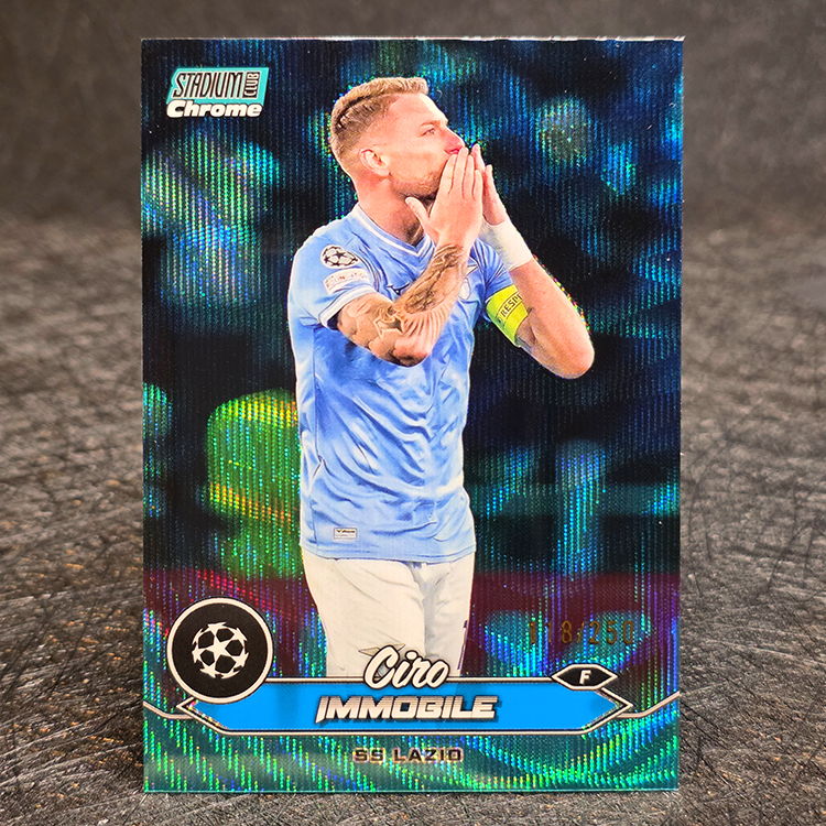 Topps Stadium Club Chrome 2023-24 - Aqua - Ciro Immobile, Lazio /250 #17